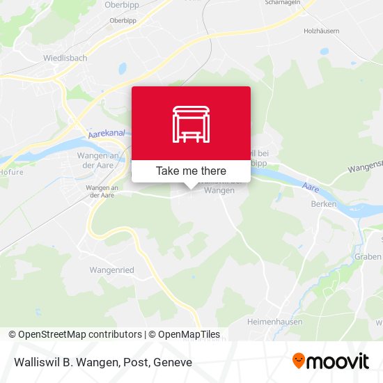 Walliswil B. Wangen, Post map