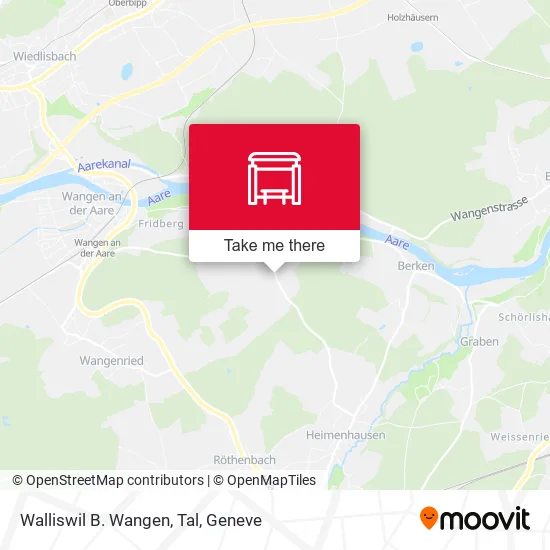 Walliswil B. Wangen, Tal map
