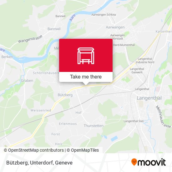 Bützberg, Unterdorf map