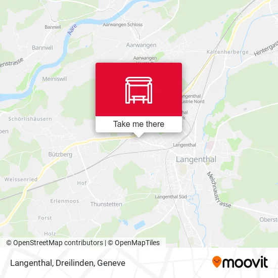 Langenthal, Dreilinden map