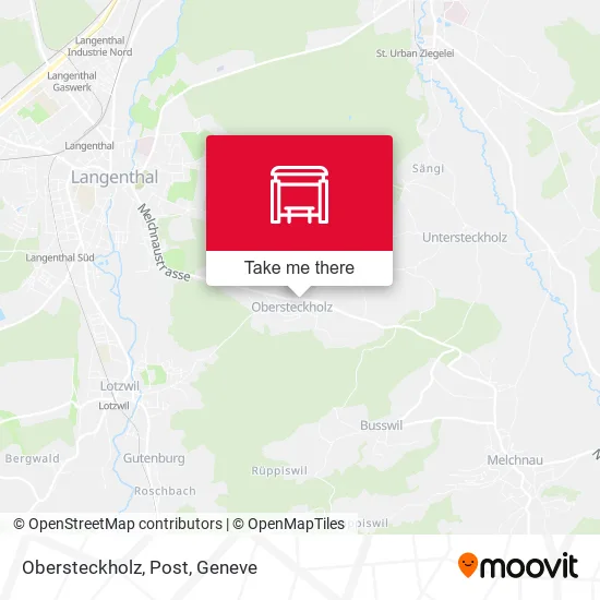 Obersteckholz, Post map