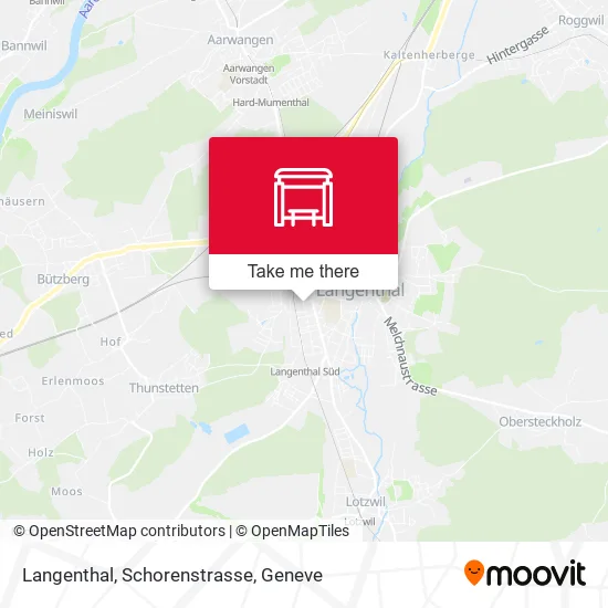 Langenthal, Schorenstrasse map
