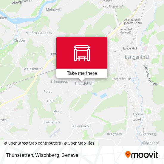 Thunstetten, Wischberg map
