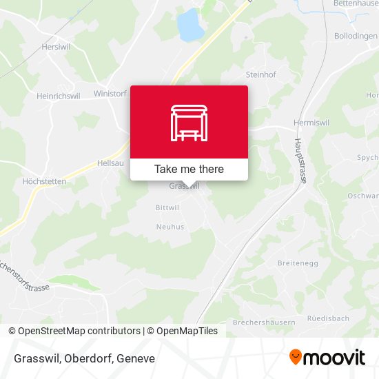 Grasswil, Oberdorf map