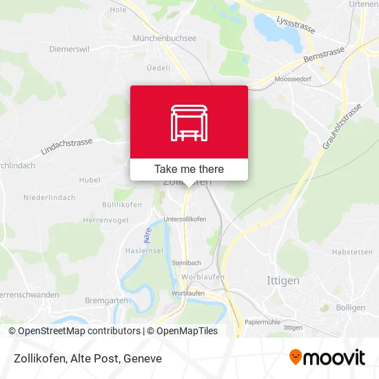 Zollikofen, Alte Post map