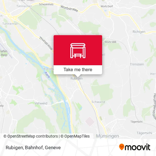 Rubigen, Bahnhof map