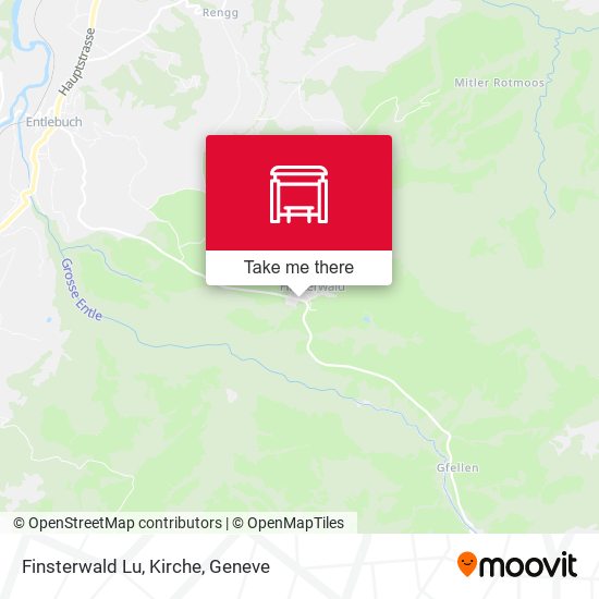 Finsterwald Lu, Kirche map