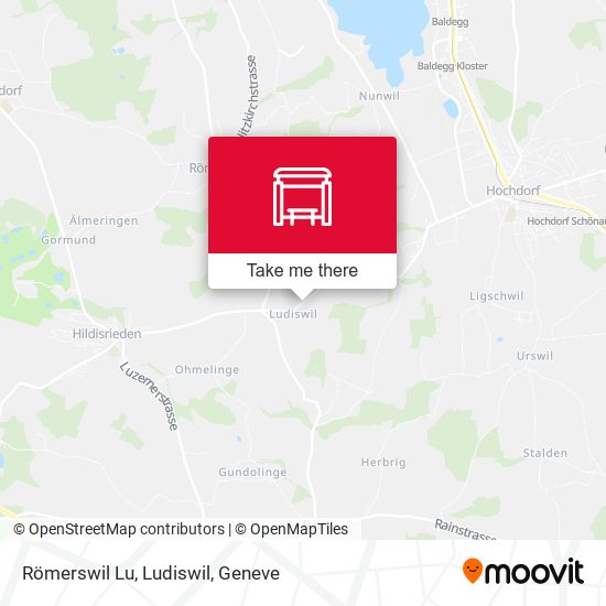 Römerswil Lu, Ludiswil map