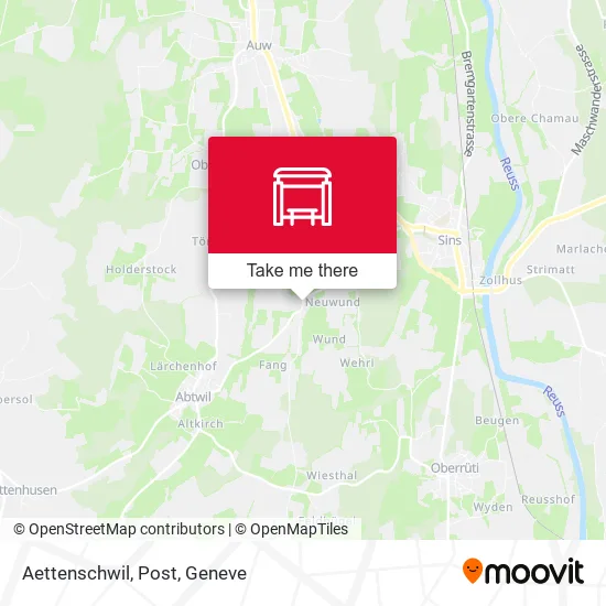 Aettenschwil, Post map