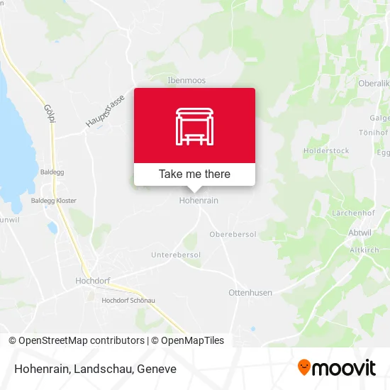 Hohenrain, Landschau map