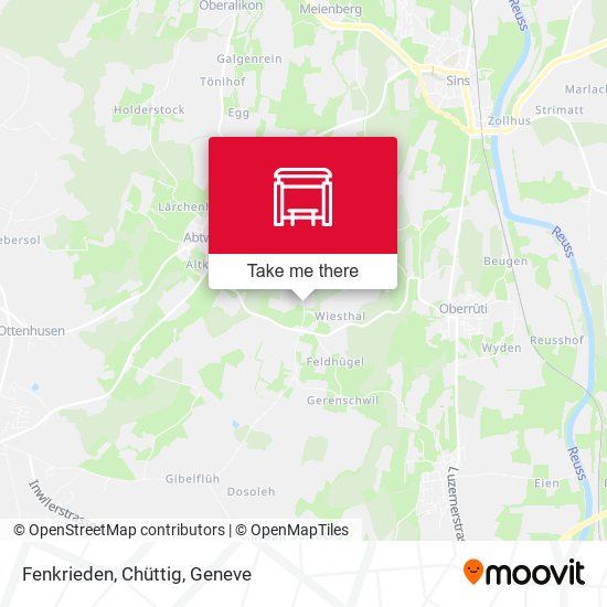 Fenkrieden, Chüttig map