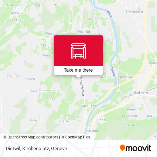 Dietwil, Kirchenplatz map