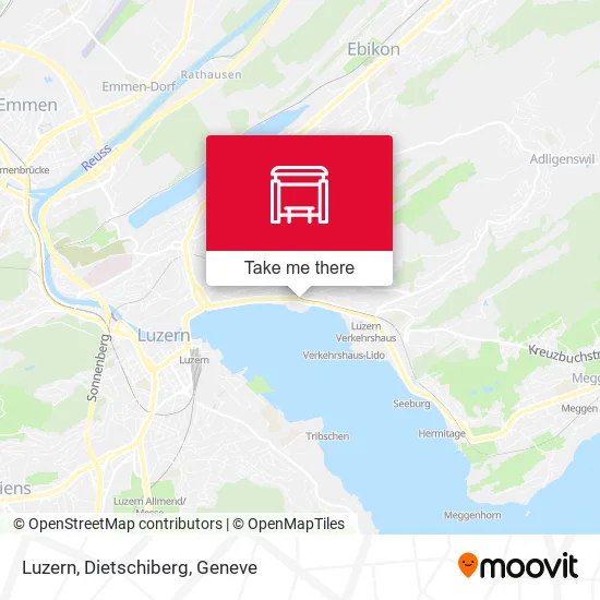 Luzern, Dietschiberg map