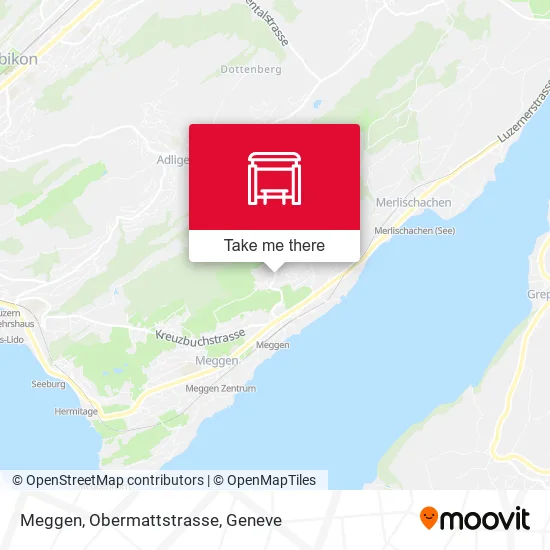 Meggen, Obermattstrasse map