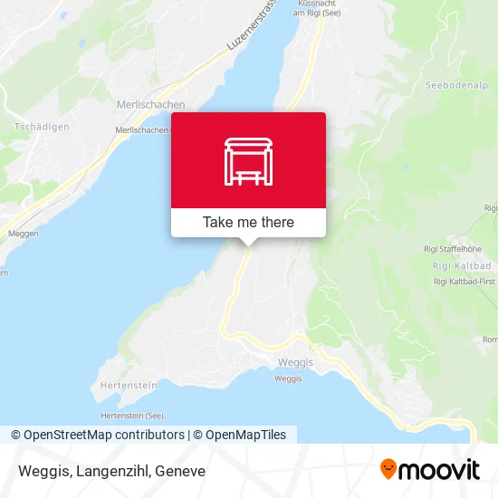 Weggis, Langenzihl map