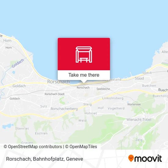 Rorschach, Bahnhofplatz map