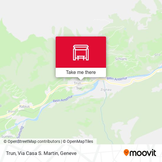 Trun, Via Casa S. Martin map
