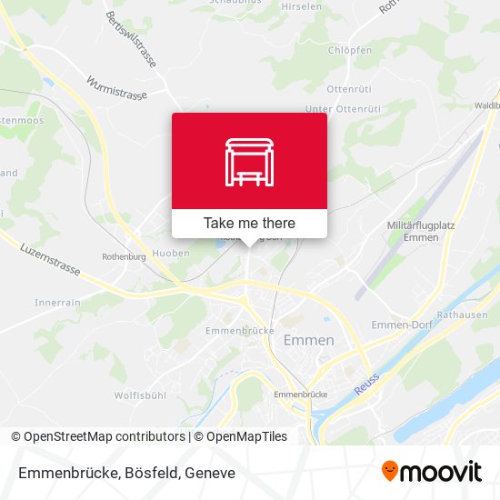 Emmenbrücke, Bösfeld map