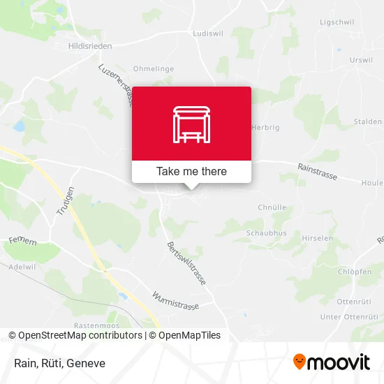Rain, Rüti map