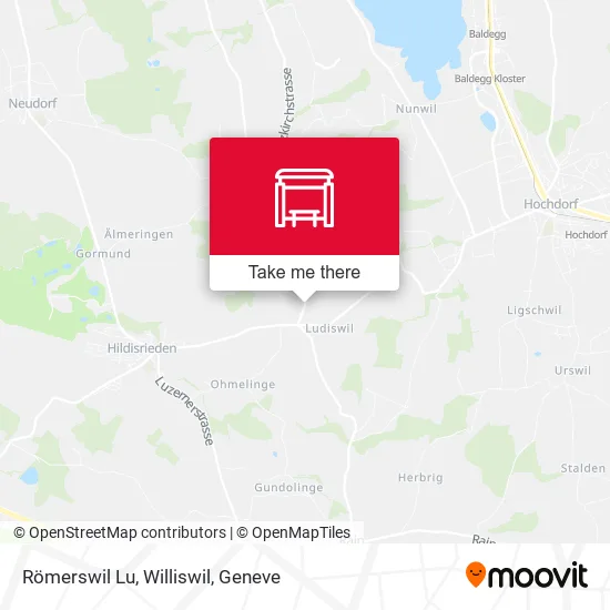 Römerswil Lu, Williswil map