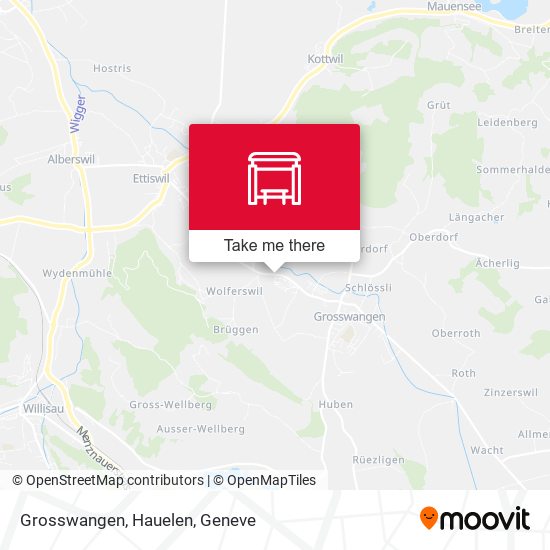 Grosswangen, Hauelen map