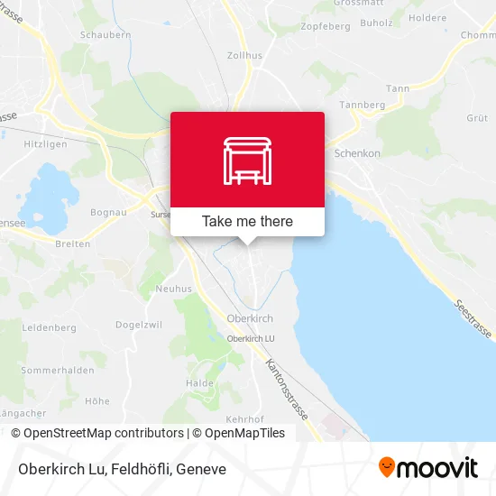 Oberkirch Lu, Feldhöfli map