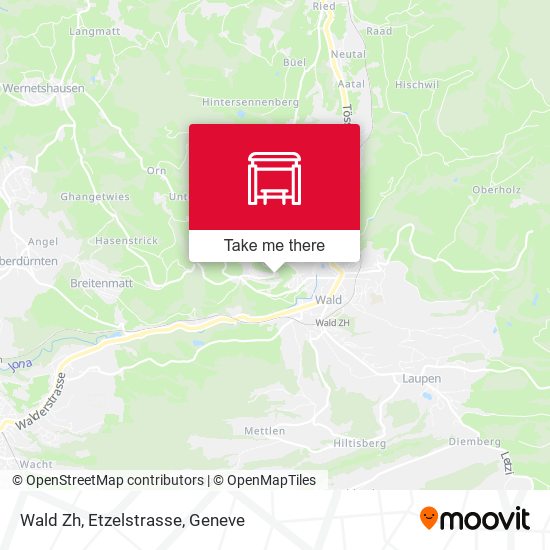 Wald Zh, Etzelstrasse map