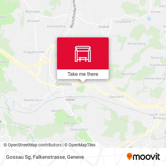 Gossau Sg, Falkenstrasse map