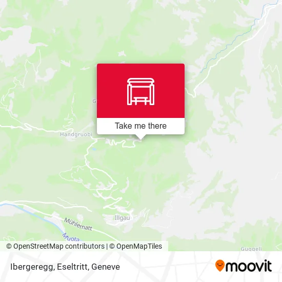 Ibergeregg, Eseltritt map