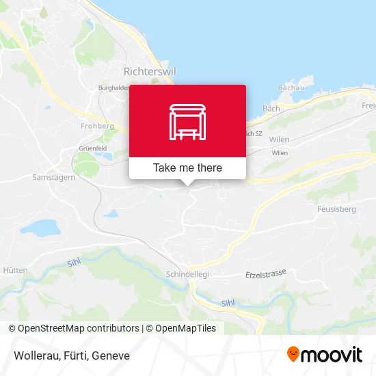 Wollerau, Fürti map