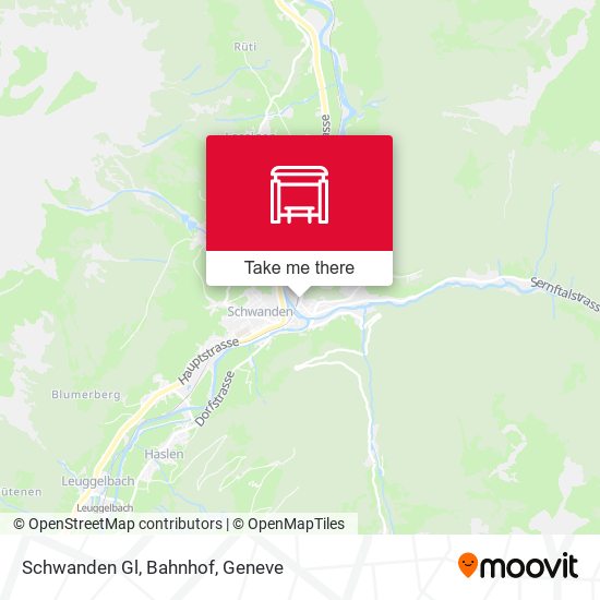 Schwanden Gl, Bahnhof map