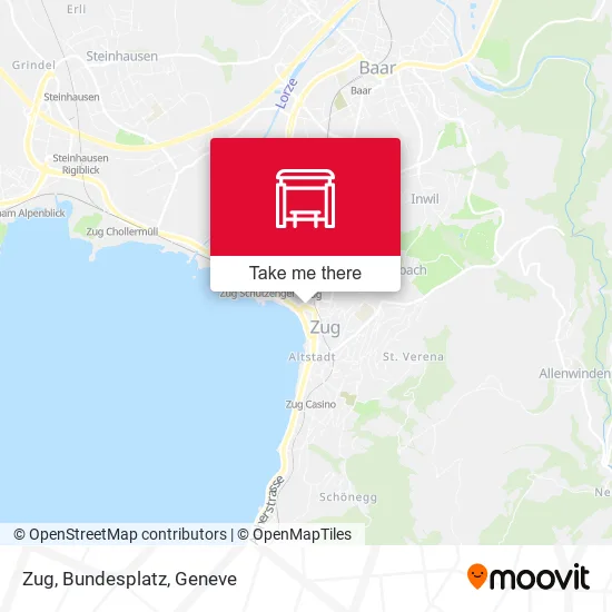 Zug, Bundesplatz map