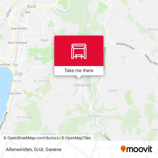 Allenwinden, Grüt map