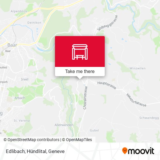 Edlibach, Hündlital map