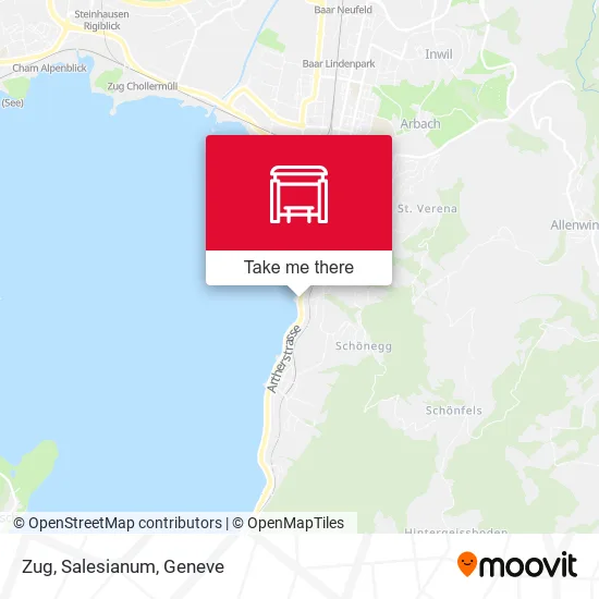Zug, Salesianum map