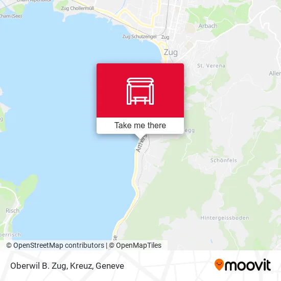 Oberwil B. Zug, Kreuz map