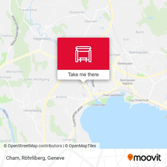 Cham, Röhrliberg map