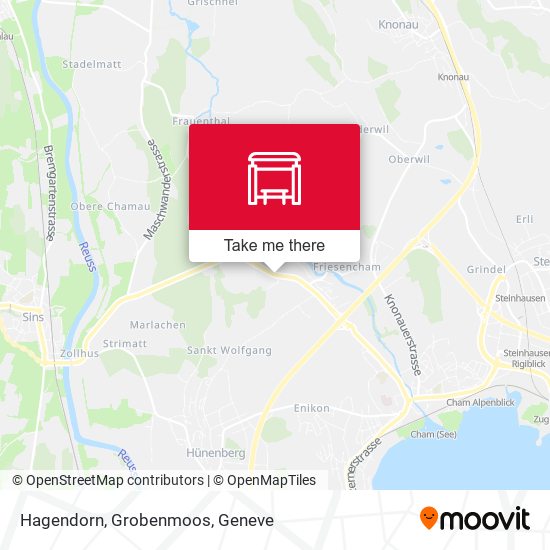 Hagendorn, Grobenmoos map