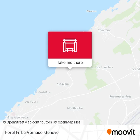 Forel Fr, La Vernase map
