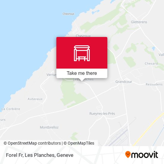 Forel Fr, Les Planches map