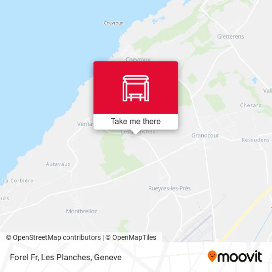 Forel Fr, Les Planches map