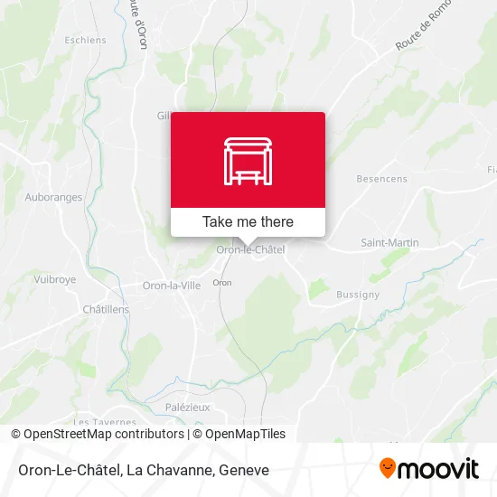 Oron-Le-Châtel, La Chavanne map