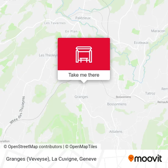 Granges (Veveyse), La Cuvigne map