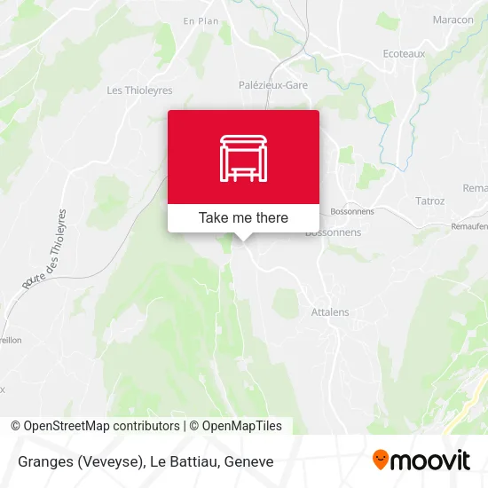 Granges (Veveyse), Le Battiau map