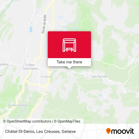 Châtel-St-Denis, Les Creuses map