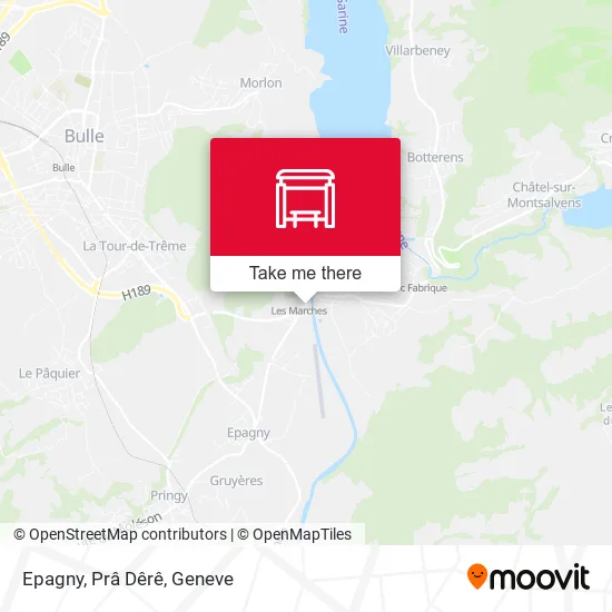 Epagny, Prâ Dêrê map