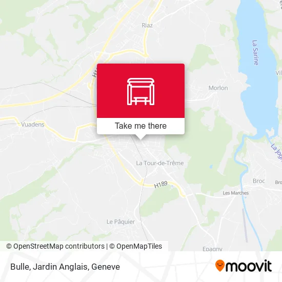 Bulle, Jardin Anglais map