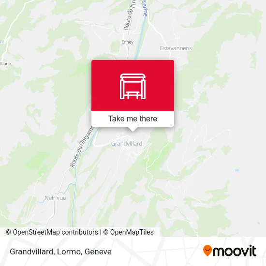 Grandvillard, Lormo map