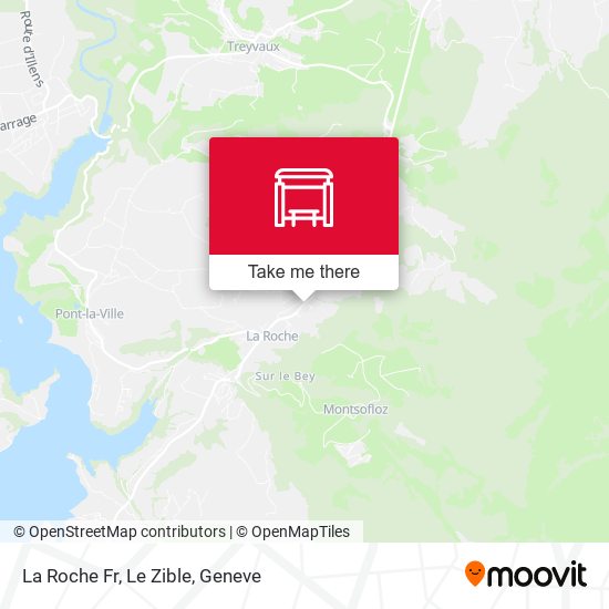 La Roche Fr, Le Zible map