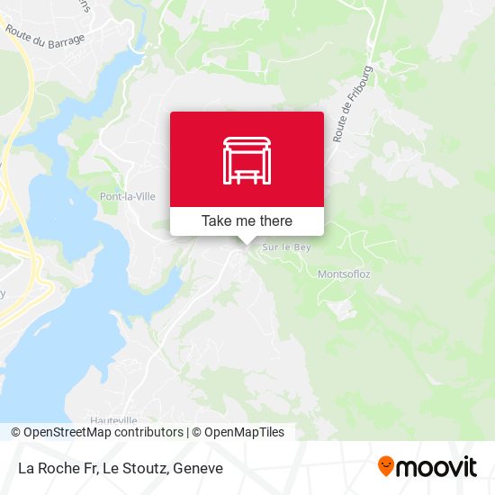 La Roche Fr, Le Stoutz map